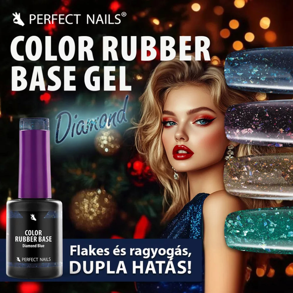 Color Rubber Base Gel - Colored Base Gel 4ml - Diamond Gold