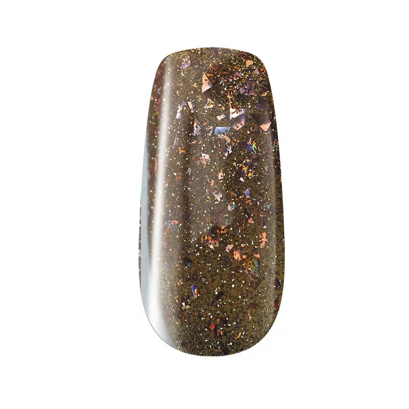 Color Rubber Base Gel - Colored Base Gel 4ml - Diamond Gold