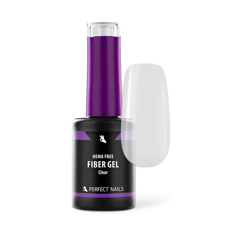 Fiber Vitamin Base Gel - Hema Free Erősített Gél Lakk Alap - Clear - 8 ml