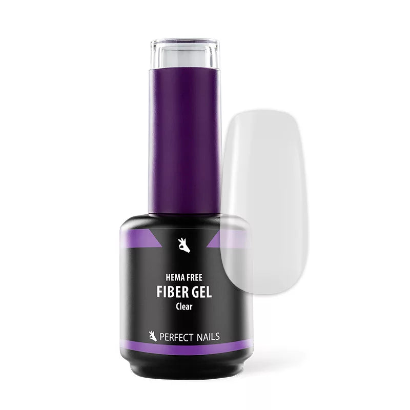 Fiber Vitamin Base Gel - Hema Free Erősített Gél Lakk Alap - Clear - 15 ml