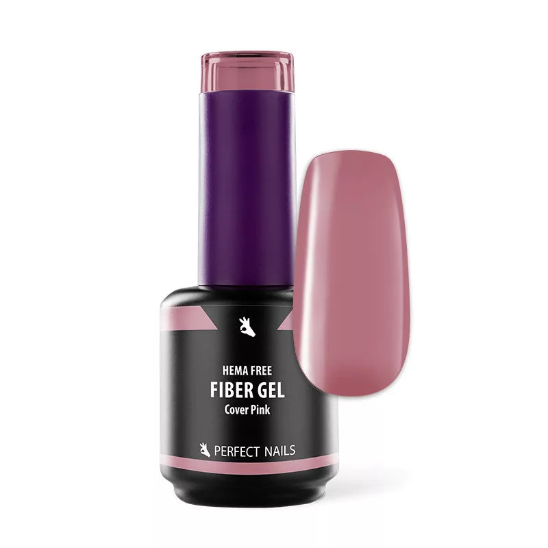Fiber Vitamin Base Gel - Hema Free Erősített Gél Lakk Alap - Cover Pink - 15 ml