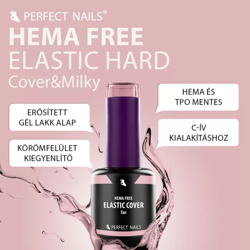 Elastic Cover Base Gel – Hema-freie, verstärkte Gel-Nagellack-Basis – Nude Shine – 15 ml