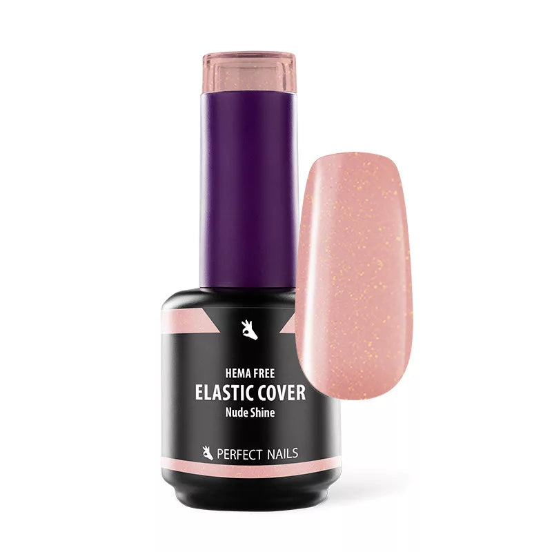 Elastic Cover Base Gel - Hema Free Erősített Gél Lakk Alap - Nude Shine - 15 ml