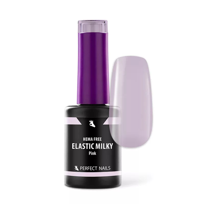 Elastic Cover Base Gel - Hema Free Erősített Gél Lakk Alap - Milky Pink - 8 ml