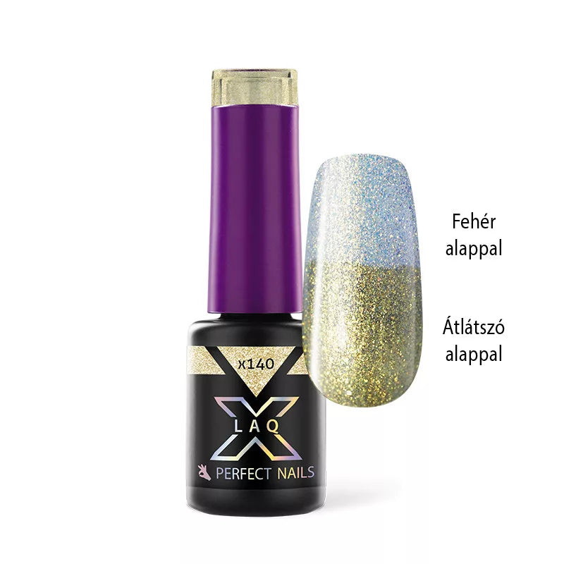 LaQ X Gél Lakk 4ml - Golden Mermaid X140