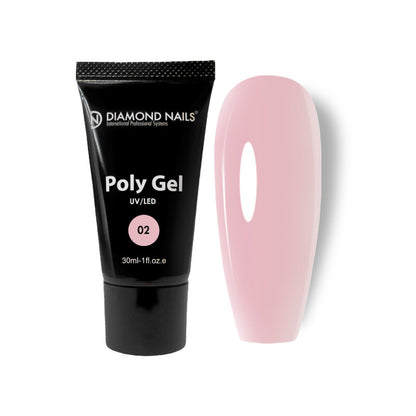 Diamond Nails Poly gel 02 - Cover Pink - 30ml