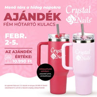 Vásárolj Crystal Nails termékeket 20.990 Ft felett, és válassz egy tumbler ajándékot!