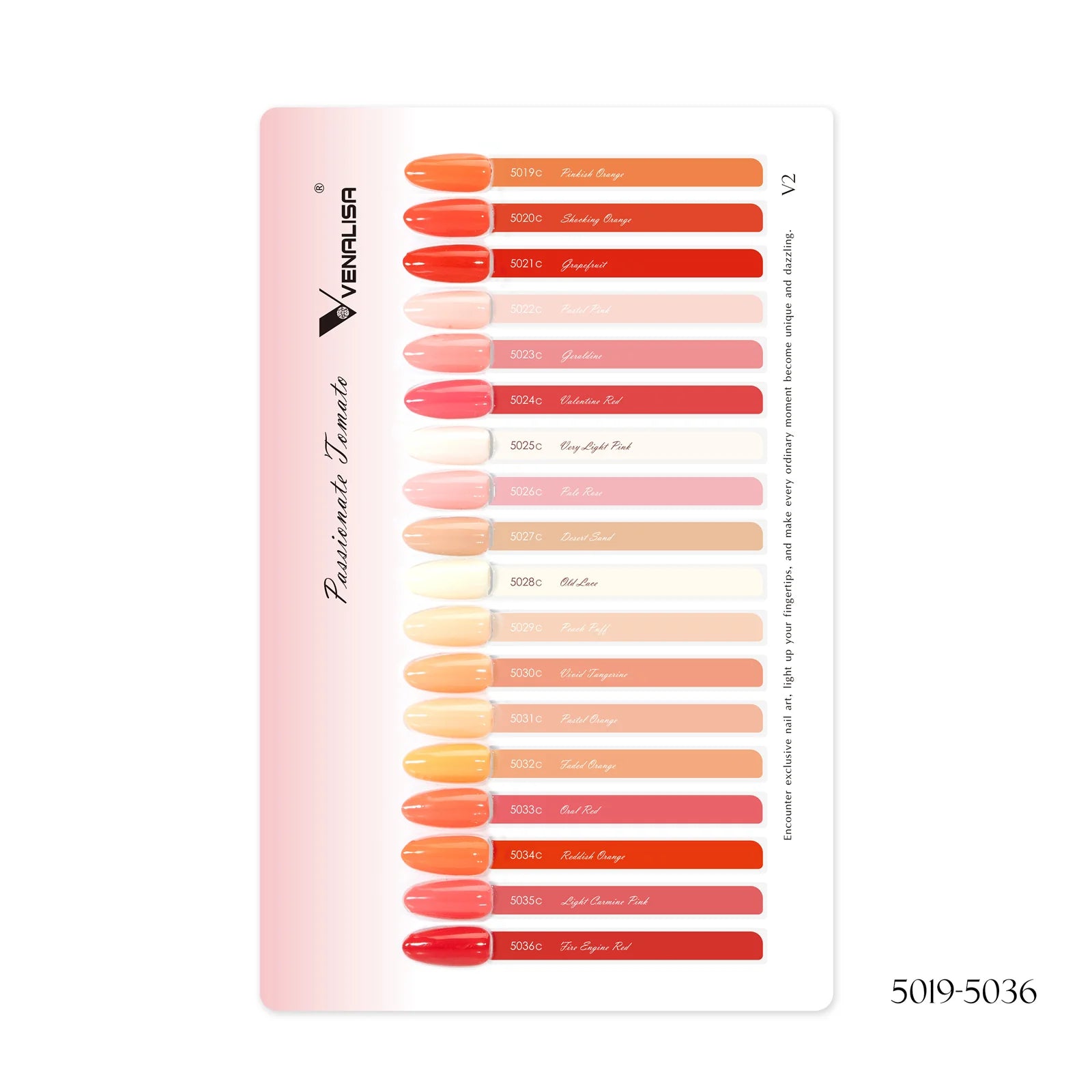 Venalisa V2 Kollekció Színpaletta