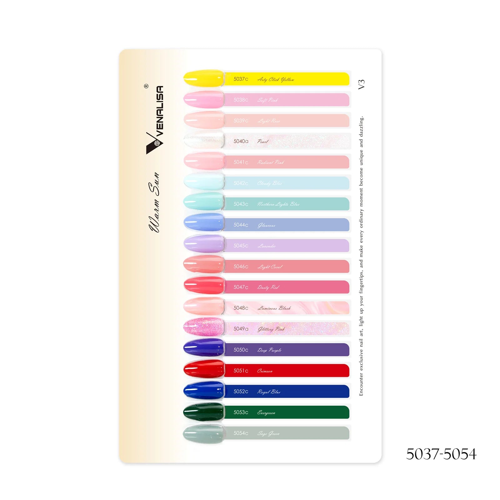 Venalisa V3 Kollekció Színpaletta