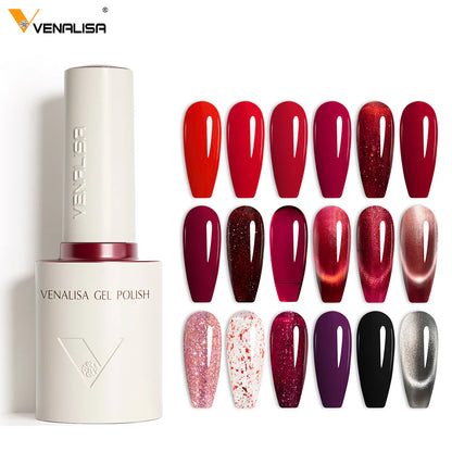 Venalisa HEMA-TPO free UV/LED Gel Polish set V6 Tipsy Rosé - 18 colors