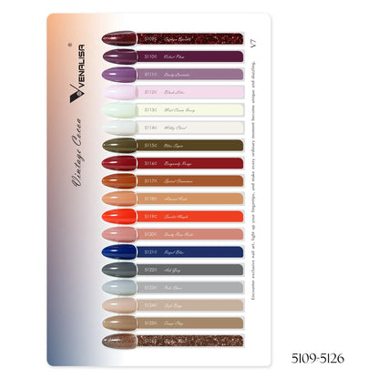 Venalisa UV/LED Gellack Set - V7 - Vintage Cocoa - 18 Farben