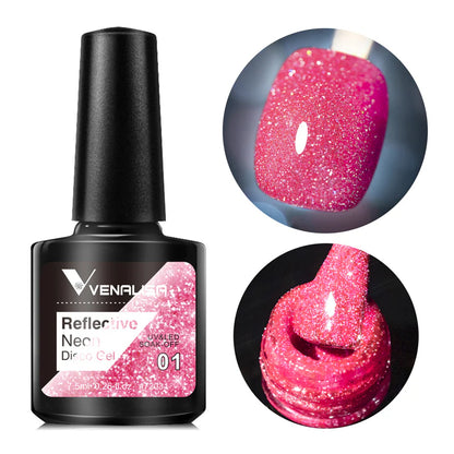 Venalisa Reflective Neon Disco Gél Lakk BD01 – HEMA- és TPO-mentes
