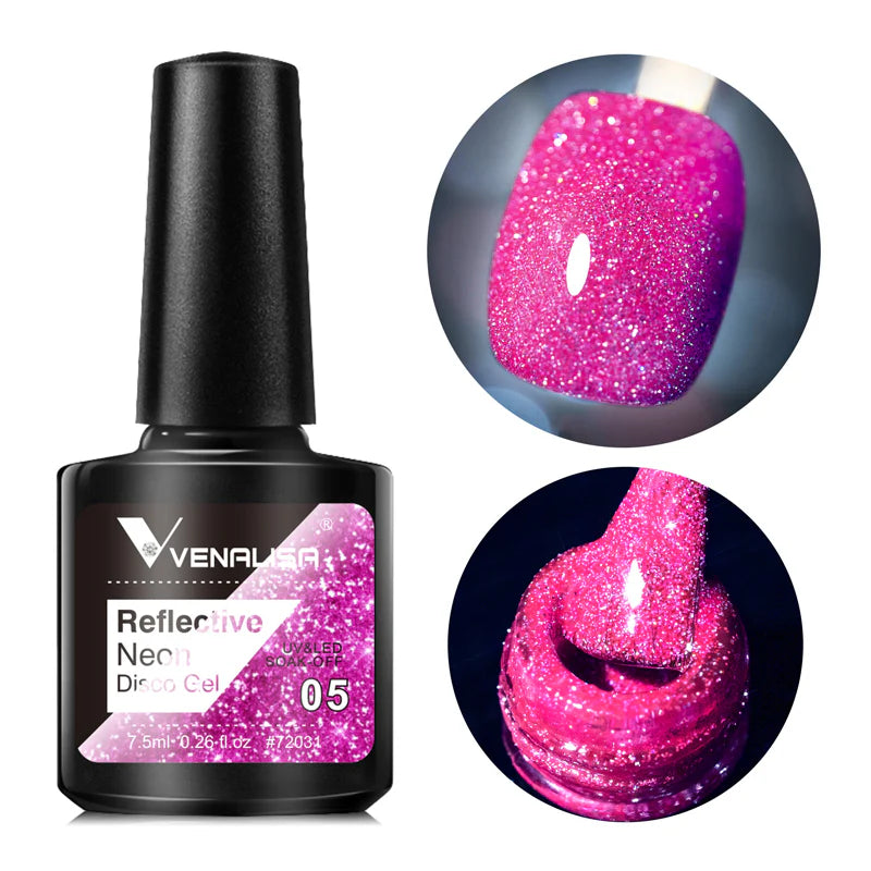 Venalisa Reflective Neon Disco Gél Lakk BD05 – HEMA- és TPO-mentes