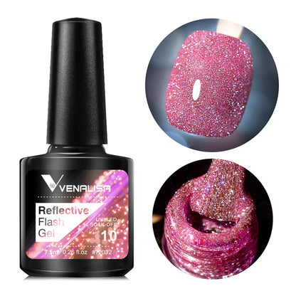 Venalisa Reflective Neon Disco Gél Lakk BD10 – HEMA- és TPO-mentes
