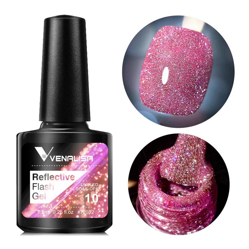 Venalisa Reflective Neon Disco Gél Lakk BD10 – HEMA- és TPO-mentes