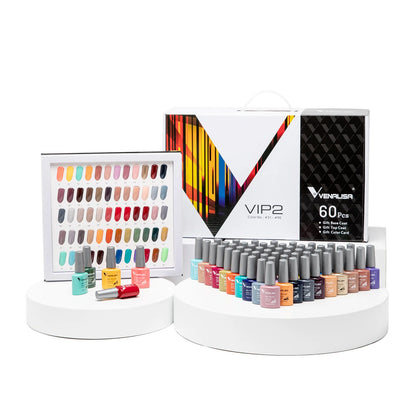 Venalisa VIP2 UV/LED Gel Varnish - Complete set - 60 colors