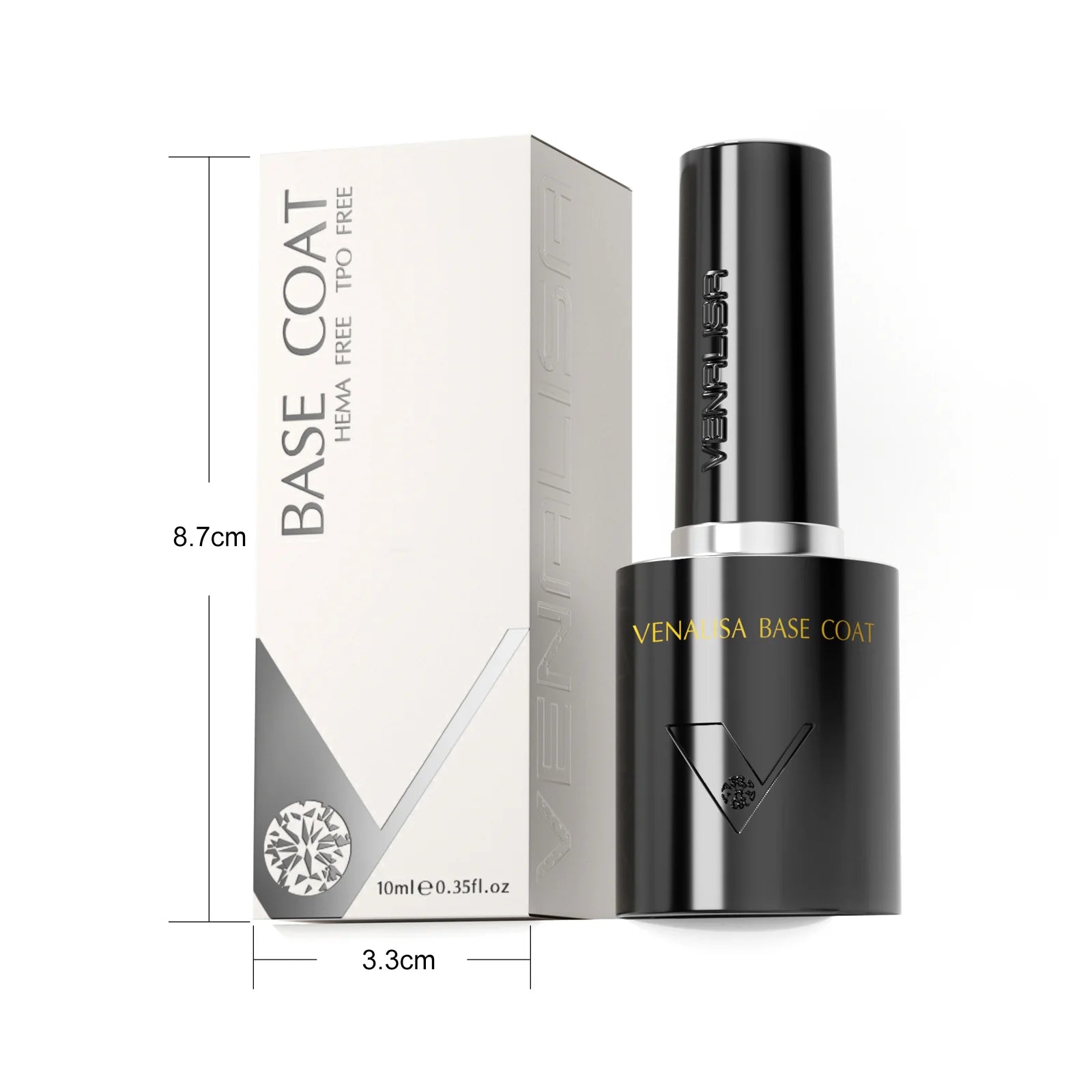 Venalisa Base Coat 10 ml – Normál sűrűségű alapzselé (HEMA- és TPO-mentes)