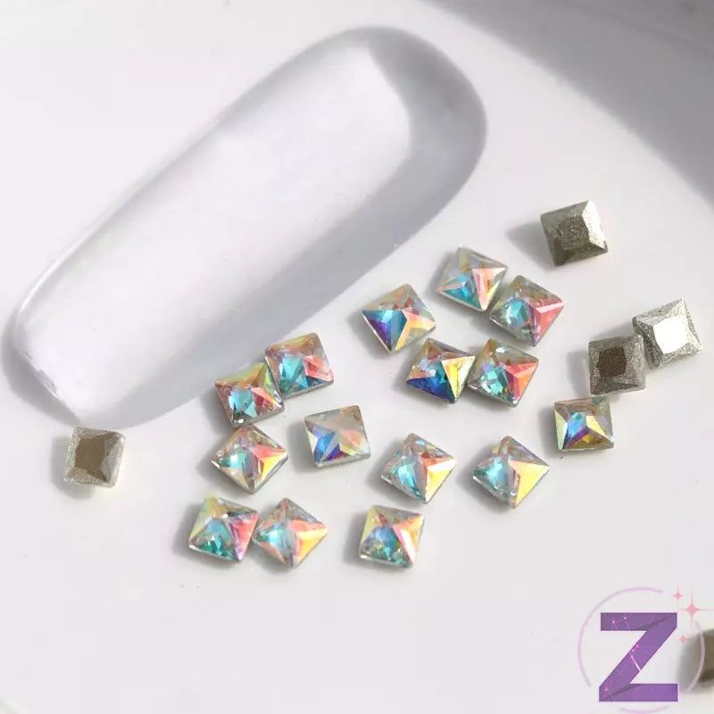 Zodiac Mini kristály négyzet CR12 Crystal AB