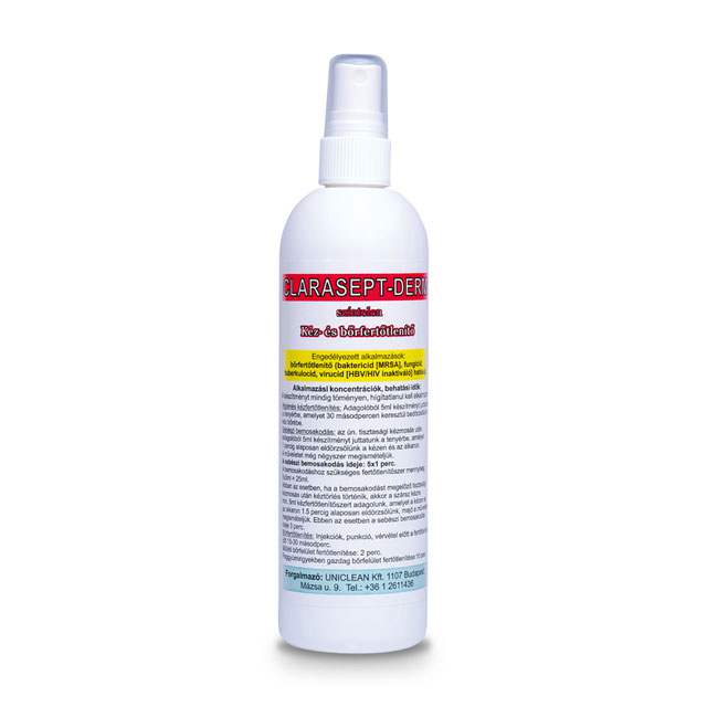 Clarasept Derm hand and skin disinfectant + Baridez device disinfectant concentrate in a package