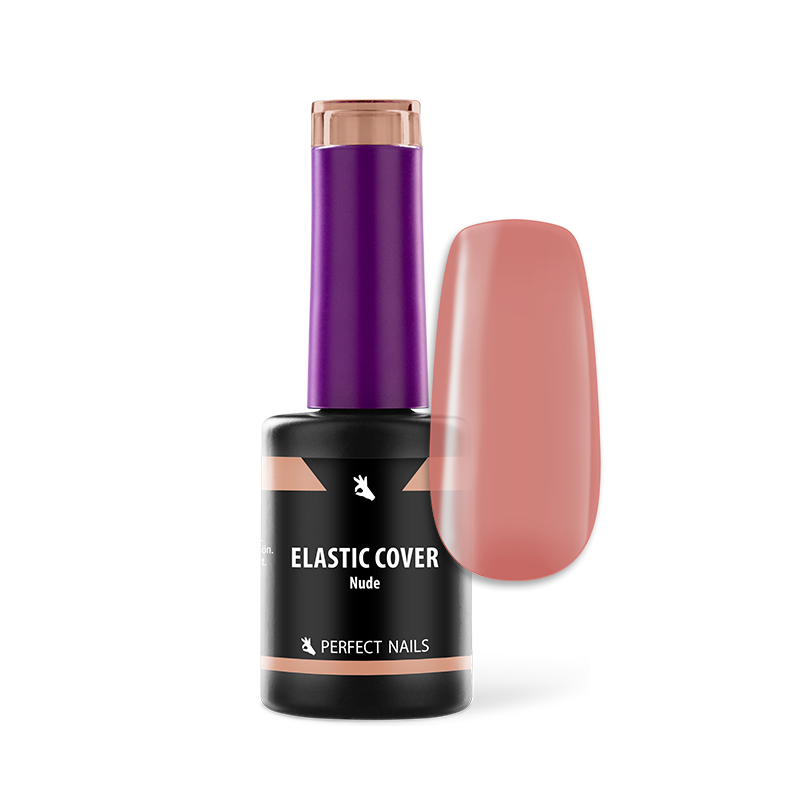 Elastic Cover Base Gel - Nude - Ecsetes Műkörömépítő Zselé