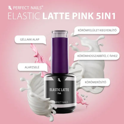 Elastisch – Gel auf Gummibasis – Pinsel zum Aufbauen von künstlichen Nägeln – Latte Pink