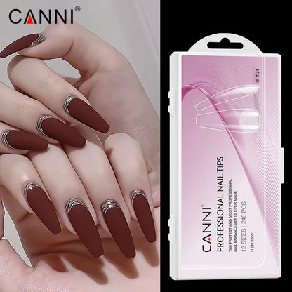 CANNI Soft Gél Tip 240 db-os / 12 méret No.04 balerina