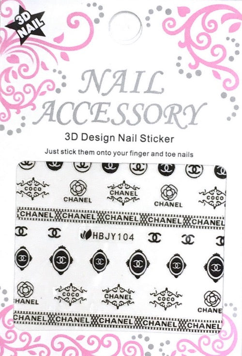 Self-adhesive Nail Sticker HBJY104/Chanel/ – NAIL SHOP
