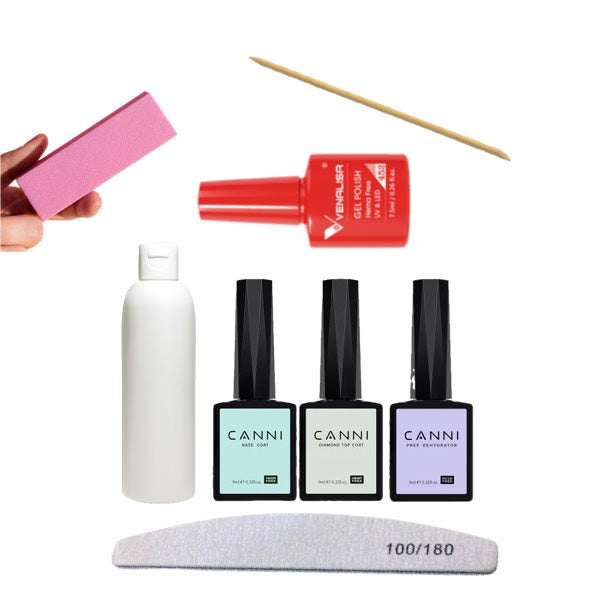 HEMA-MENTES gél lakk kezdő szett (válogatott márkák, lámpa nélkül)