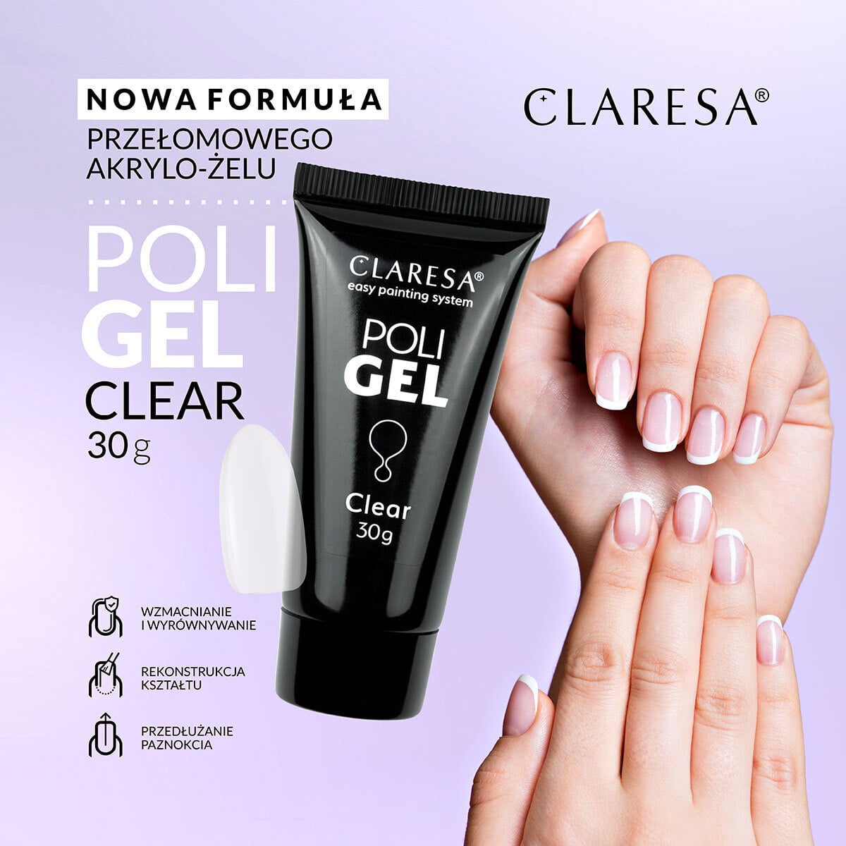 Claresa Poly Gel 30 g - Clear