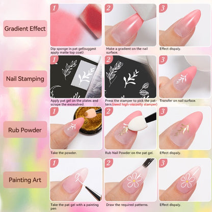 BORN PRETTY 4in1 festőzselé paletta No.03 Blush Dreams