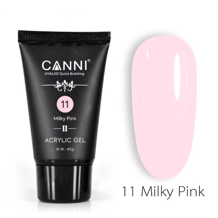 CANNI Poly Gél Új formula - 11 Milky Pink - 45g
