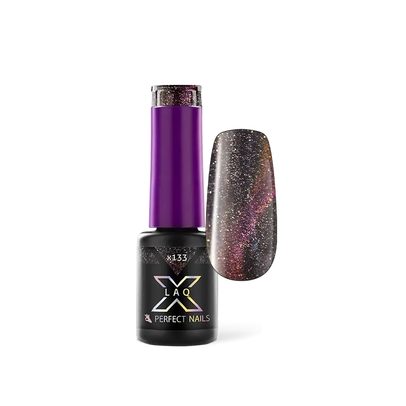 LaQ X Gél Lakk - Pink Glam X133 - Flash Cat Eye