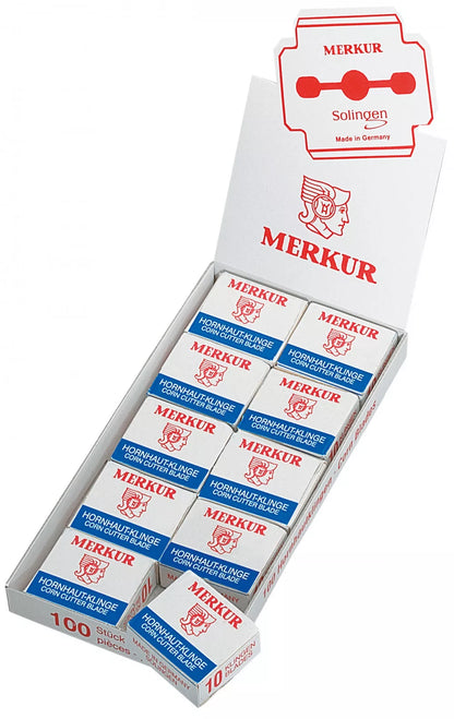 Merkur Solingen Hornhauthobel-Klingen – 10 Stück