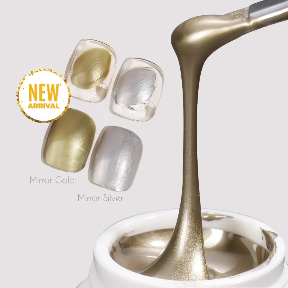 Venalisa Mirror Silver & Gold Gel Set – 2 Stück (5g + 5g)