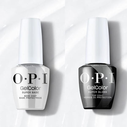 OPI GelColor alap és fedő gél lakk csomagban 2x15ml