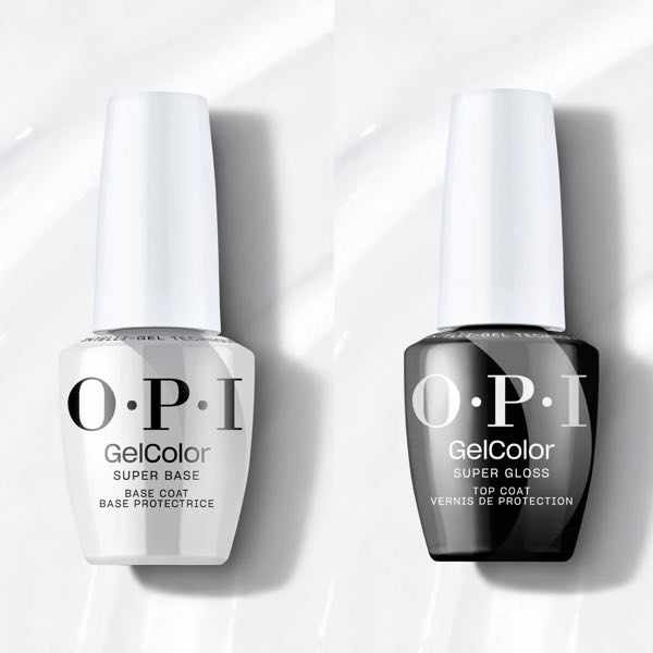 OPI GelColor alap és fedő gél lakk csomagban 2x15ml