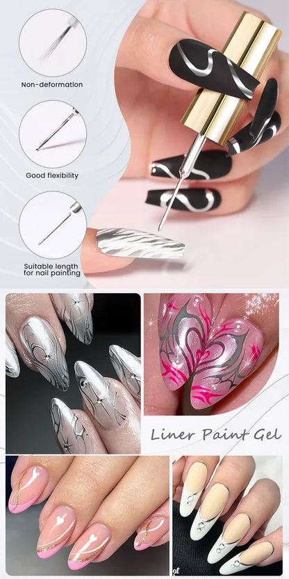 BORN PRETTY PRO Liner Gel 10 ml - L01 - Fehér