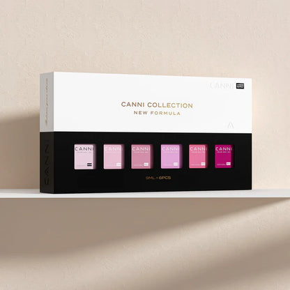 CANNI HEMA FREE UV/LED gel polish set 6x9ml - 2302 - Pink Champagne Dreams