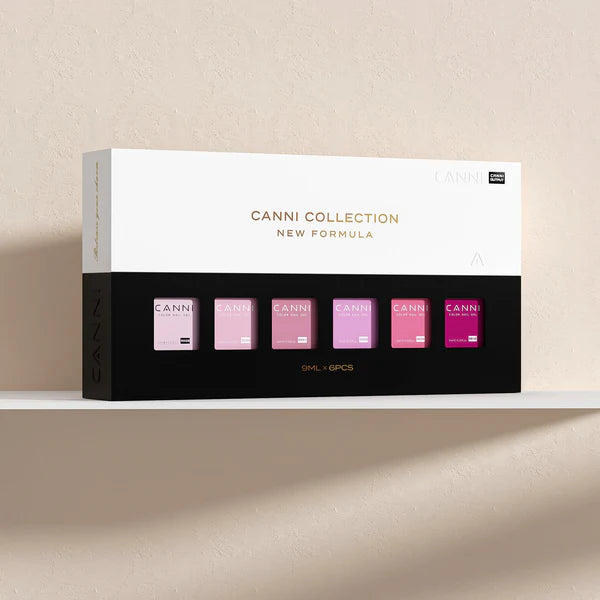 CANNI HEMA FREE UV/LED gel polish set 6x9ml - 2302 - Pink Champagne Dreams