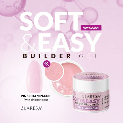 Claresa SOFT & EASY Builder Gel PINK CHAMPAGNE