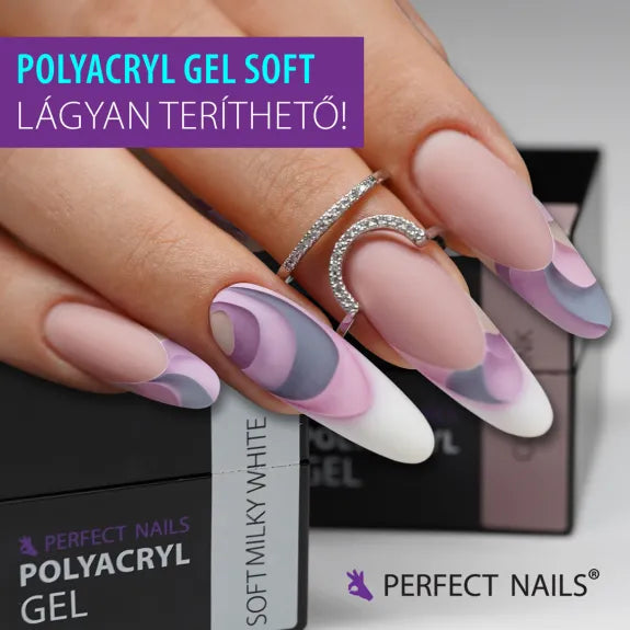 PolyAcryl Gel Soft - Tégelyben - Milky White