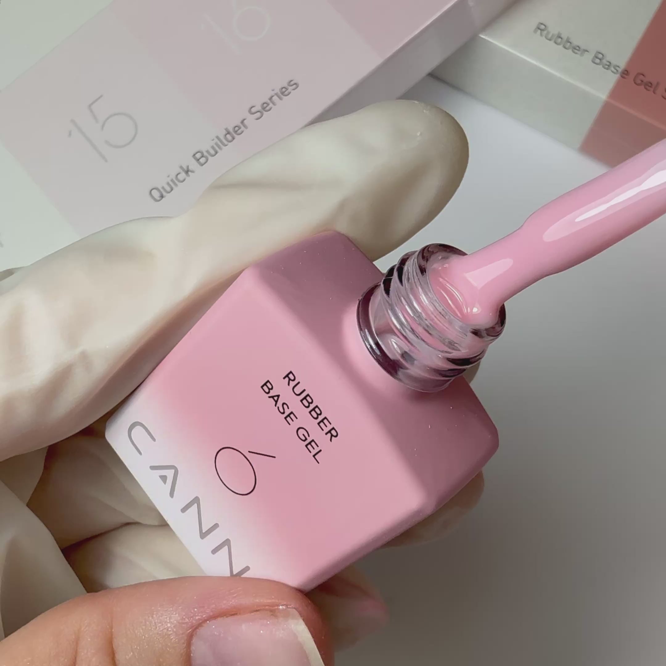 CANNI HEMA FREE Rubber Base Gel - 9 ml - X06 Rose