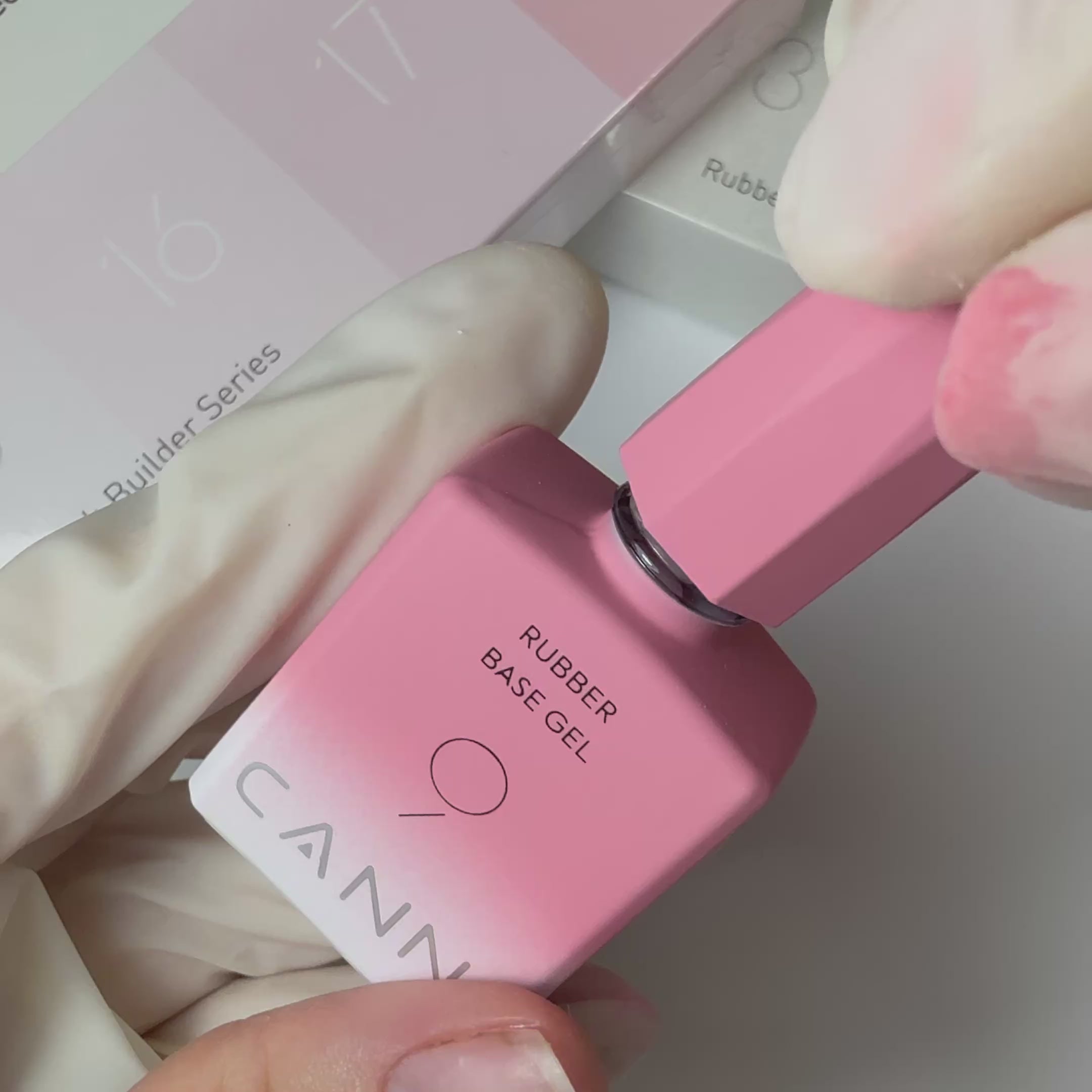 CANNI HEMA FREE Rubber Base Gel - 9 ml - X09 Cover Pink