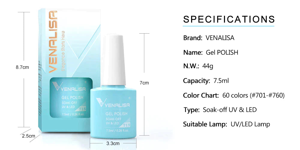 Venalisa UV/LED Gel Lacquer 7.5 ml - 757
