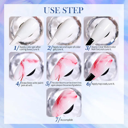 Born Pretty PRO - F13 - Watercolor Gél 15 ml - Clear