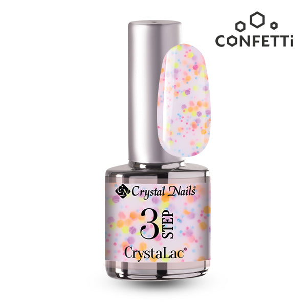3 STEP CRYSTALAC - Confetti Gel Lacquer /several colors/