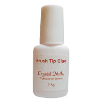 Brush tip glue