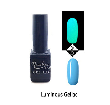 Phosphorescent gel varnish - light blue #632