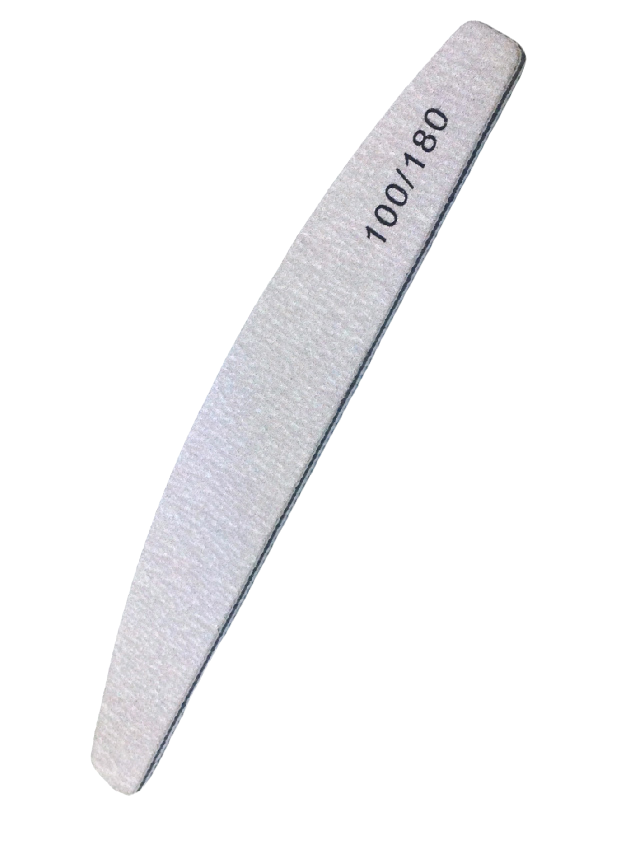 Curved straight artificial nail and nail file #100/180