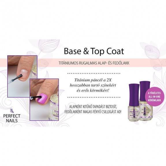 Perfect Nails base &amp; top coat - base coat and top coat /in 2 sizes/
